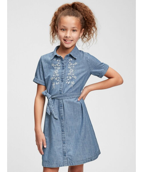 Gap K デニム シャツワンピース キッズ Rakuten Fashion 楽天ファッション 旧楽天ブランドアベニュー Da7027