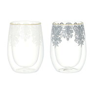 Francfranc アラベスク ダブルウォールグラス(2個セット) フランフラン 食器・調理器具・キッチン用品 グ…