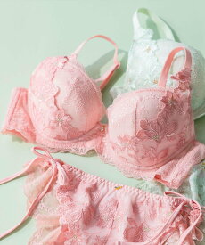 fran de lingerie Fleurie フルリール コーディネートブラジャー B65-G75カップ フランデランジェリー インナー・ルームウェア ブラジャー グリーン ピンク イエロー