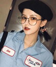 ユニセックス ビックフレーム スクエア 伊達メガネ cula737
