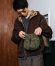 巾着コーデュロイショルダーバッグ