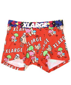 【SALE／30%OFF】XLARGE X-LARGE/(M)XL_鳥とキノコ ボクサーパンツ ハンドサイン インナー・ルームウェア ボクサーパンツ・トランクス ブラック レッド