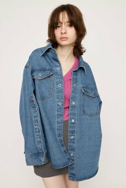 SLY ARM SLIT DENIM SH ジャケット スライ ジャケット・アウター デニムジャケット ブルー【送料無料】