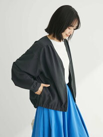 【SALE／40%OFF】Green Parks イージーケア Vネックブルゾン 24SS/レディース/春/ライトアウター グリーンパークス ジャケット・アウター その他のジャケット・アウター ブラック オレンジ カーキ ベージュ