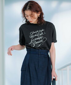 23区 L 【井波麻里衣さんコラボ】カリグラフィー プリント Tシャツ ニジュウサンク トップス カットソー・Tシャツ ホワイト【送料無料】