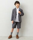 【4点セットスーツ】ジャケット+ハーフパンツ+シャツ+ネクタイ