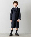 【4点セットスーツ】ジャケット+ハーフパンツ+シャツ+ネクタイ