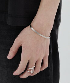【SALE／20%OFF】WYZ 【 金属アレルギー対応 】サージカルステンレス シンプルバングル シーテ アクセサリー・腕時計 ブレスレット・バングル ブラック シルバー