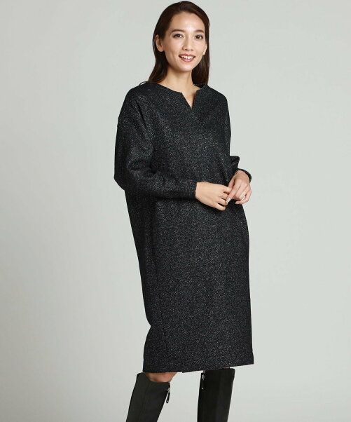 Lautreamont ラメ混の圧縮ジャージワンピース Rakuten Fashion 楽天ファッション 旧楽天ブランドアベニュー Bv29