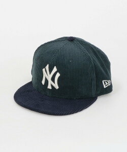 UNITED ARROWS green label relaxing <NEW ERA>コーデュロイ キャップ / MLB / Youth 9FIFTY Corduroy / キッズ ユナイテッドアローズ グリーンレーベルリラクシング 帽子 キャップ ベージュ グリーン【送料無料