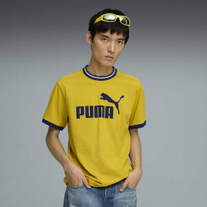 PUMA �����Y T7 �����K�[ ���� T�V���c T7 Ringer Tee �v�[�} �g�b�v�X �J�b�g�\�[�ET�V���c �C�G���[�y���������z
