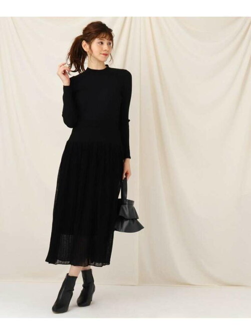 Couture Brooch リブプリーツニットワンピース Rakuten Fashion 楽天ファッション 旧楽天 ブランドアベニュー By6030