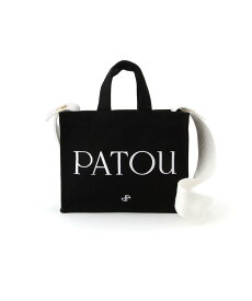 Patou PATOU SMALL TOTE BAG パトゥ バッグ トートバッグ ブラック ホワイト【送料無料】