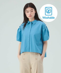 BEAMS HEART WOMEN ���^�b�N �r�b�O �V���c 26SS �E�H�b�V���u�� ���ꂢ�� �I���I�t���p �u���E�X �M���U�[ �r�[���X �n�[�g �g�b�v�X �V���c�E�u���E�X �z���C�g �u���b�N�y���������z