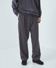 【SALE／70%OFF】UNITED ARROWS green label relaxing Morley 1プリーツ ワイドパンツ ユナイテッドアローズ アウトレット パンツ その他のパンツ グレー ブラック