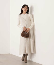 PROPORTION BODY DRESSING ミックスツイードロングジャンスカ 25AW プロポーションボディドレッシング ワンピース・ドレス ワンピース【送料無料】