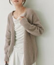 ヘアリーヤーンニュアンスカーディガン