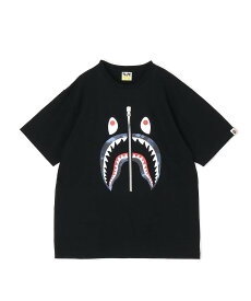 A BATHING APE COLOR CAMO SHARK TEE ア ベイシング エイプ トップス カットソー・Tシャツ ブラック ホワイト【送料無料】