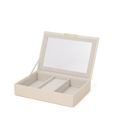 Francfranc スタッキングジュエリーボックス ディスプレイ蓋付き フランフラン インテリア・生活雑貨 収納用品・棚・ラック ホワイト
