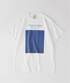 EDIFICE 《追加予約》YVES KLEIN【イヴ クライン】別注 グラフィック プリント Tシャツ エディフィス トップス カットソー・Tシャツ ホワイト【送料無料】