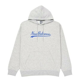 【SALE／50%OFF】New Balance レガシースクリプト フーディースウェット ニューバランス トップス パーカー・フーディー グレー ホワイト【送料無料】