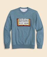 【SALE／40%OFF】BROOKS BROTHERS コットンフレンチテリー ブックエンブロイダリー スウェットシャツ ブ…