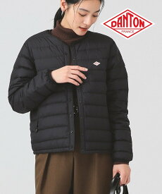 Ray BEAMS 【ベストセラー/ダントン/軽量/防寒】DANTON / CREWNECK INNER DOWN JACKET 25AW インナー ダウン クルーネック ジャケット ビームス ウイメン ジャケット・アウター ブルゾン・ジャンパー ブラック【送料無料】