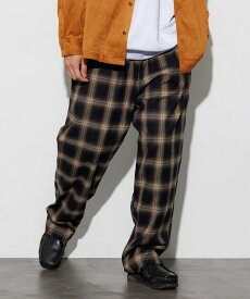 【SALE／10%OFF】RED KAP 別注 SMU WIDE CHEF PANTS/ネルチェックシェフパンツ 25AW フリークスストア パンツ その他のパンツ ブラウン ネイビー【送料無料】