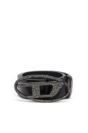 DIESEL ウィメンズ レザーベルト B-1DR LTH CRISTAL RO ディーゼル ファッション雑貨 ベルト ブラック【…