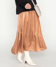 【SALE／30%OFF】COMME CA ISM 割繊タックギャザースカート コムサイズム スカート ロング・マキシスカート カーキ ブラック ブラウン【送料無料】