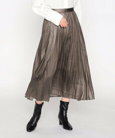 【SALE／30%OFF】COMME CA ISM 割繊タックギャザースカート コムサイズム スカート ロング・マキシスカート カーキ ブラック ブラウン【送料無料】