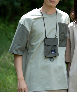 S'more S'more/2WAY REMOVABLE POCKET COTTON CREW NECK BIG S/S T-SHIRT �A�C���n �g�b�v�X �J�b�g�\�[�ET�V���c �O���[�� �u���E���y���������z