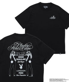 B ONE SOUL 【SEQUENZ】PBHC TOUR S/S TEE / プレイボーイ 半袖Tシャツ バックプリント フロント ブランドロゴ バニー ガール ナバル トップス カットソー・Tシャツ ブラック ホワイト ピンク ブルー【送料無料】