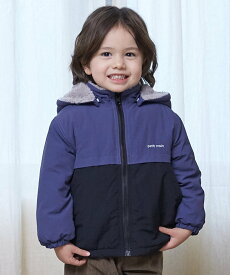 petit main リバーシブル切替ブルゾン ナルミヤオンライン ジャケット・アウター ブルゾン・ジャンパー ブルー パープル ネイビー【送料無料】