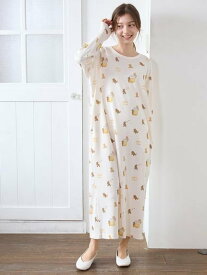 【SALE／30%OFF】gelato pique はちみつベア柄ワンピース ジェラートピケ インナー・ルームウェア その他のインナー・ルームウェア ホワイト【送料無料】