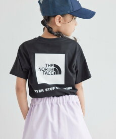 ROPE' PICNIC KIDS 【KIDS】【THE NORTH FACE/ザ ノースフェイス】バックスクエアロゴTシャツ/UVケア ロペピクニック トップス カットソー・Tシャツ ブラック グレー グリーン【送料無料】