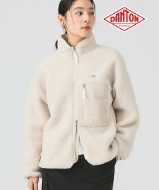 Ray BEAMS DANTON / INSULATION LIGHT BOA STAND COLLAR JACKET ビームス ウイメン ジャケット・アウター ブルゾン・ジャンパー ブラック【送料無料】