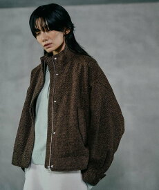 【SALE／50%OFF】LEPSIM スライバーBIGブルゾン レプシィム ジャケット・アウター ブルゾン・ジャンパー ブラウン ブラック グリーン【送料無料】