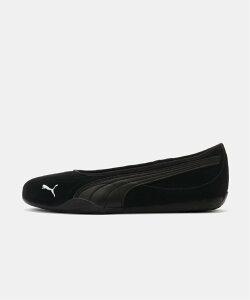 HERRINGBONE PUMA WOMENS Catch Soleil Ballerina SD 406310-01 �w�����{�[�� �V���[�Y�E�C �X�j�[�J�[ �u���b�N�y���������z