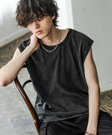 Rocky Monroe コットンノースリーブTシャツ ロッキーモンロー トップス ノースリーブ・タンクトップ ホワイト ブラック
