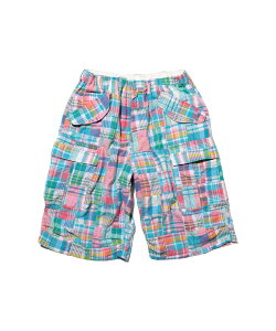 BEAMS PLUS Beach 6 Pocket Shorts Patchwork Madras �r�[���X ���� �p���c ���̑��̃p���c �s���N�y���������z