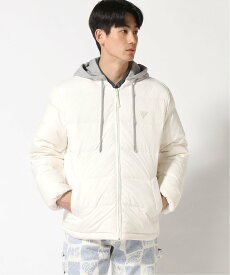 【SALE／30%OFF】GUESS (M)Hooded Down Jacket ゲス ジャケット・アウター ダウンジャケット・ダウンベスト ホワイト【送料無料】