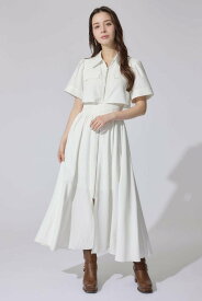 rienda 【AKB48 千葉恵里さん着用】バストフレアワンピース リエンダ ワンピース・ドレス ワンピース ベージュ ブラック ホワイト【送料無料】