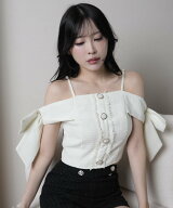 【SALE／50%OFF】LIP SERVICE LIP SERVICE/(W)サイドリボンオフショルトップス リップサービス トップス …
