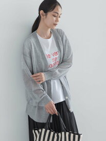 【SALE／50%OFF】Te chichi 14GミドルVネックカーディガン《2026 SUMMER LOOK item》 テチチ トップス カーディガン グレー レッド ブラック