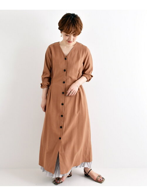 Le Coeur Blanc リネンライクフロントボタンワンピース Rakuten Fashion 楽天ファッション 旧楽天ブランドアベニュー Ck3035