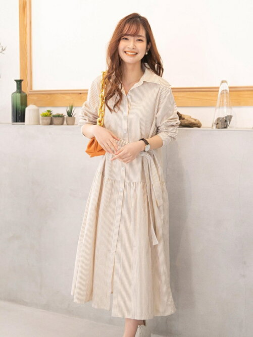 Vicky ストライプシャツティアードワンピース 手洗い可能 Rakuten Fashion 楽天ファッション 旧楽天ブランド アベニュー Cn35