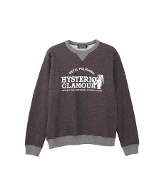 HYSTERIC GLAMOUR METAL POLISH スウェット ヒステリックグラマー トップス スウェット・トレーナー ブラウン グリーン ブラック【送料無料】