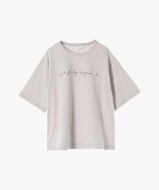 To b. by agnes b. WM40 TS ロゴ ボーイズシルエット Tシャツ アニエスベー トップス カットソー・Tシャツ ホワイト【送料無料】