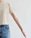 ピグメント加工 ANME エンブロイダリー ロゴ ミニ Tシャツ ANME アンメ